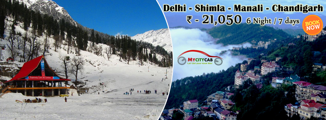 Delhi - Shimla - Manali - Chandigarh - Delhi